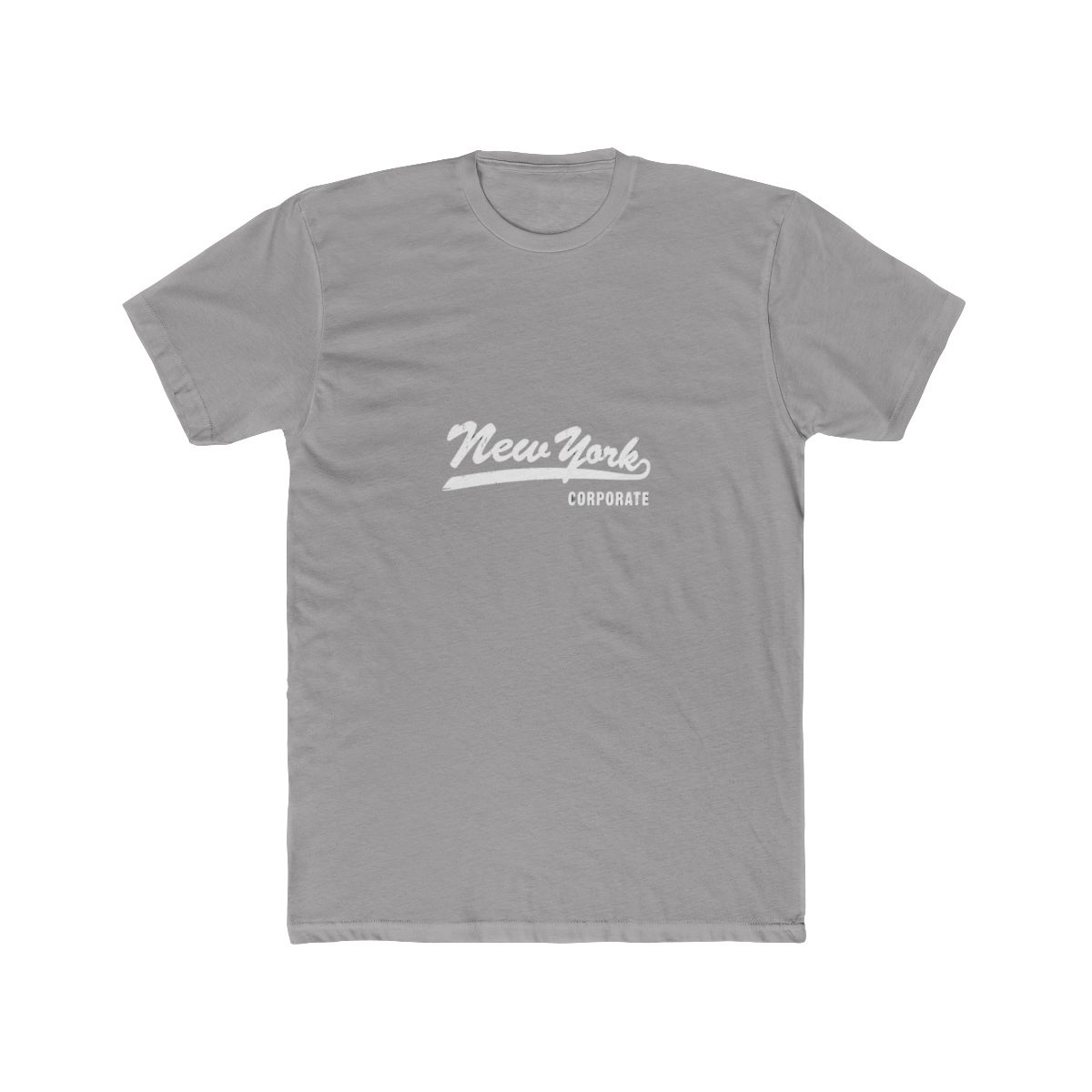 Black T Shirt with a white graphic that says "New York Corporate" in a retro font - Official t-shirts merchandise